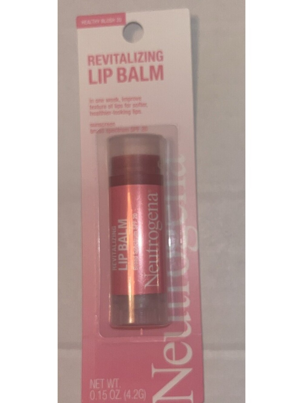 Neutrogena Revitalizing Lip Balm ~ #20 Healthy Blush ~ NEW spf 20